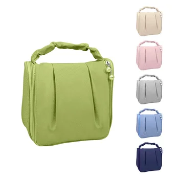 2023 Новая водонепроницаемая сумка для хранения, Дизайнерская Плиссированная косметичка, женская подвесная Многофункциональная переносная сумка для стирки, портативная косметичка
