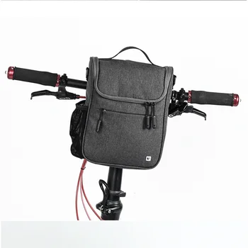 Сумка на руль велосипеда Складная сумка для инструментов с водонепроницаемым чехлом (темно-серый)