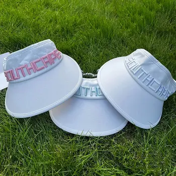 Женская бейсболка для гольфа South Cape с широкими полями, защита от ультрафиолета, хлопковая бейсболка, Летняя Регулируемая шляпа для гольфа с пустым верхом, Спортивные шляпы с солнцезащитным козырьком