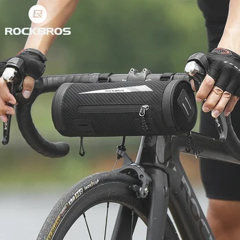 Велосипедная сумка Rockbros 5 in1 На передний Руль, Непромокаемое Седло, наплечная дорожная сумка MTB, сумка-тубус для хранения велосипедных аксессуаров Большой емкости