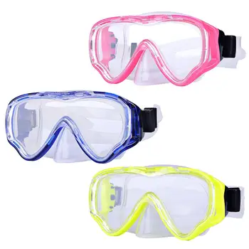 Детская маска для дайвинга YFASHION, маска для подводного плавания с трубкой, Противотуманные очки для плавания, водонепроницаемая маска из закаленного стекла для детей