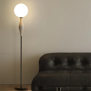 SANDYHA Nordic Glass Ball Настольная лампа для гостиной, украшение Aras De Pie, Современный светодиодный диван, Напольная кровать, Прикроватная тумбочка