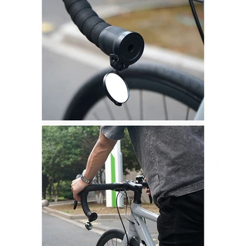 Отражатель велосипедного руля Дорожный велосипед Зеркало для горного велосипеда Поворотное Регулируемое мини-зеркало заднего вида