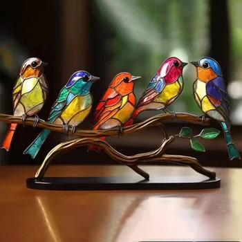 Сотня цветов и птиц, декоративное украшение для дома, металлические Креативные Красочные поделки, украшение стола, Сказочный сад в скандинавском стиле