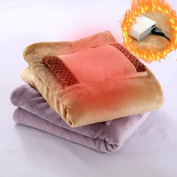 Электрическое одеяло USB-обогреватель для теплой кровати, Термостат, Блок питания, Электрический наматрасник для домашнего офиса, Мягкое карманное одеяло с подогревом, шаль