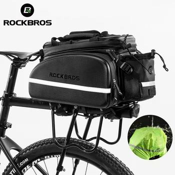 Сумка для велосипедной стойки ROCKBROS Многофункциональная Велосипедная стойка для MTB, сумка для багажника, дорожная сумка большой емкости, велосипед на открытом воздухе