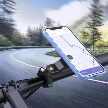 Держатель телефона с вращением на 360 градусов, Магнитное выравнивание на руле / Зеркале заднего вида, установленный на Велосипеде, мотоцикле, кронштейне для телефона, велосипеде