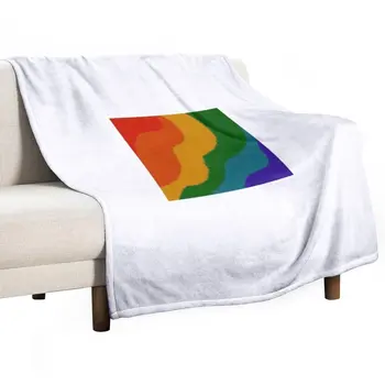 Новый дизайн Rainbow №. 9 Пледов Летние постельные принадлежности одеяла из мягкой плюшевой фланелевой ткани в клетку