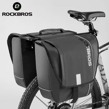 Rockbros оптовая продажа, Велосипедная сумка, Водонепроницаемая Светоотражающая сумка Большой емкости, Велосипедная посылка, Удлиненный ремень, Карманный дорожный A10