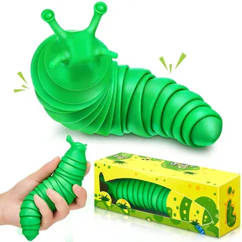 Популярная Развивающая декомпрессионная игрушка Slug Fitget Slug Vent It Slug Toy Игрушка для семьи, Забавная игрушка для детей игрушки для детей 2023