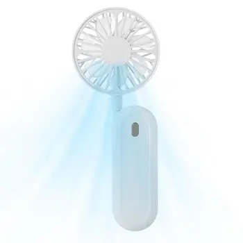 Шейный вентилятор Легкий маленький персональный вентилятор USB Перезаряжаемый вентилятор с регулируемой скоростью ветра Шейный или ручной вентилятор охлаждения для помещений