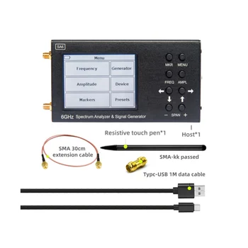 Анализатор спектра SA6 6 ГГц Генератор сигналов SA6 Источник радиочастотного сигнала Wi-Fi 2G 4G LTE CDMA GSM Beidou GPR