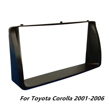 Панель автомобильного радиоприемника для Toyota Corolla 2001-2006, Комплект для монтажа стереосистемы, рамка, отделка приборной панели, Лицевая панель