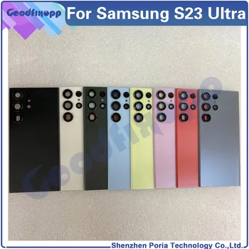 Для Samsung Galaxy S23 Ultra S23U SM-S918 S918 Задняя Крышка Дверцы Корпуса Аккумуляторного Отсека Замена Запасных Частей