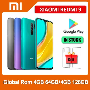 Оригинальный смартфон Xiaomi Redmi 9 4 ГБ 64 ГБ/ 4 ГБ 128 ГБ 5020 мАч MediaTek Helio G80 6,53 