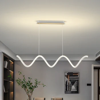 Роскошная светодиодная подвесная люстра Light: потолочные светильники для спальни в современном минималистичном стиле для креативного домашнего освещения в ресторанах