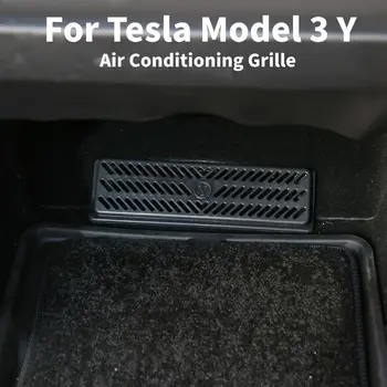 1 Пара защелкивающихся ABS-накладок на вентиляционное отверстие заднего кондиционера, Защитная накладка для Tesla Model 3 Y, Защитная накладка на вентиляционное отверстие под сиденьем