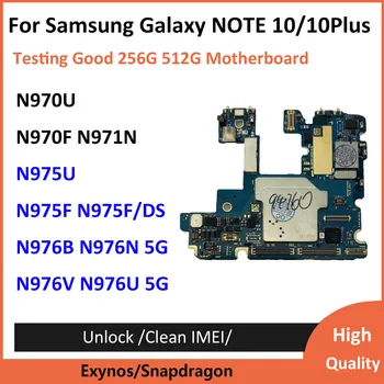 Оригинальная Разблокированная Материнская плата Подходит Для Samsung Galaxy Note 10 Plus 5G 4G N975F N975U N976V N976B N970U N970F N971N N976N