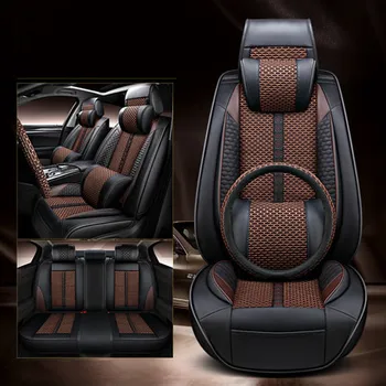 Высокое качество! Полный комплект чехлов для автомобильных сидений + чехол на руль для Lexus RZ 450e 2023 2024 дышащая подушка сиденья, бесплатная доставка
