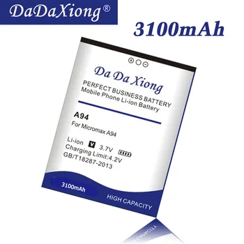 DaDaXiong 3100mAh Для аккумулятора телефона Micromax A94
