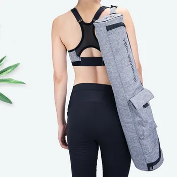 Портативный коврик для йоги и пилатеса, спортивная сумка с боковыми карманами, водонепроницаемая переноска, прочный холщовый рюкзак для йоги, ремешок для переноски на шнурке